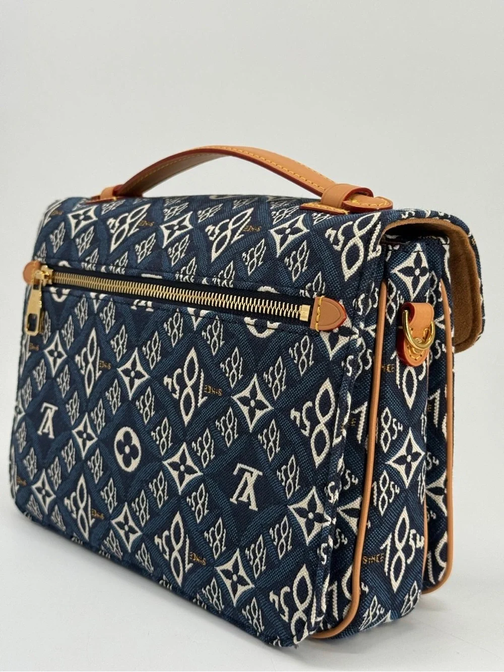 Louis Vuitton Jacquard Since 1854 Pochette Metis Blue Shoulder Bag